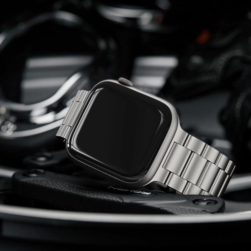 Brățară metalică OULUOQI Apple Watch 38-49mm oțel inoxidabil unisex