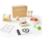 Fortella Go Grow Box 8-u-1 Drvena Montessori Kocka za Igru za Djecu od 1-3 Godine, Motorna Razvojna Igračka za Razvoj Vještina Bež