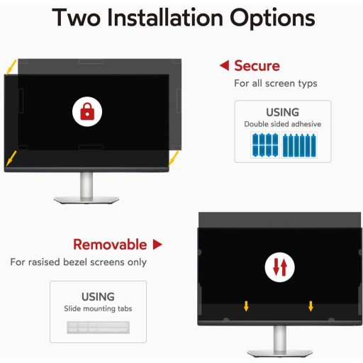 BERSEM 22 Inch Monitorszűrő Privátszűrő Kékfény Szűrő Anti-Glare