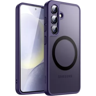   JETech Samsung Galaxy S24 5G mágneses tok, MagSafe kompatibilis, kobalt lila