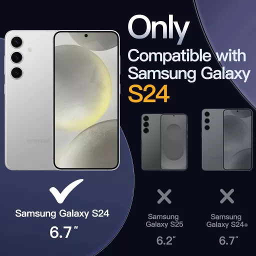 JETech Samsung Galaxy S24 5G mágneses tok, MagSafe kompatibilis, ütésálló
