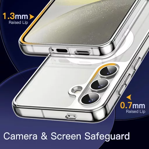 JETech Samsung Galaxy S24 5G mágneses tok, MagSafe kompatibilis, ütésálló