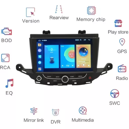 Aramox 9" Radio Auto Carplay Navigație GPS pentru Opel Astra K 2015-2020