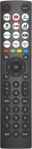 Telecomanda FOXRMT pentru Hisense Vidda UHD Smart 4K TV - Cu 12 taste rapide, utilizare fără programare, rază de acțiune 8m, model ERF2J36H