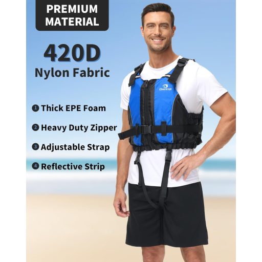 Owntop Úszómellény Felnőtt Habszivacsból Crotch Szíjjal és Zsebekkel Uniszex