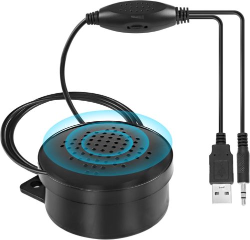 MEIRIYFA USB Hangszóró Számítógéphez - 5W Sztereó Asztali PC Hangfal 3.5mm AUX Bemenettel és Hangerőszabályzóval Laptophoz, Tablethez