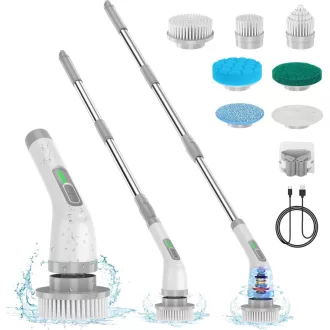   Lightswim 7 az 1-ben elektromos kefe 420 RPM, 2 sebességgel, hosszabbítókarral