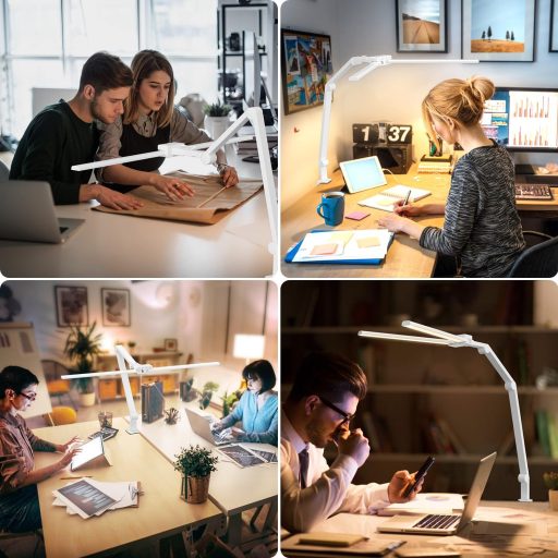 KableRika LED Asztali Lámpa 24W Dimmelhető Dupla Fej 80cm Szem Védelem