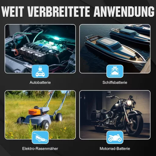 ECO-WORTHY 5A LiFePO4 Autó Akkumulátor Töltő 12V Lítium Akkuhoz