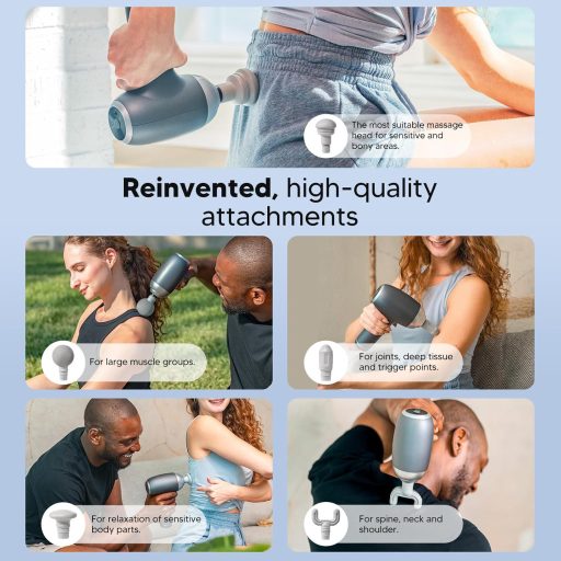 arboleaf Masszázspisztoly 5 Fej 5 Fokozat Izomfájdalom Enyhítéshez Hordtáskával