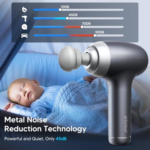 arboleaf Masszázspisztoly 5 Fej 5 Fokozat Izomfájdalom Enyhítéshez Hordtáskával