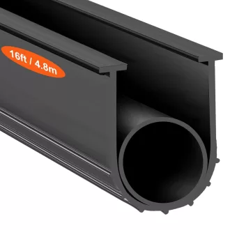   Garnitură pentru ușă de garaj VEVOR 4,8 m, bandă de cauciuc pentru protecție împotriva aerului, umezelii și prafului