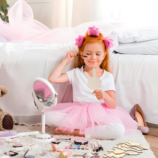 Matogle 9-dijelni Uskršnji Zeko Drveni Set Ogledala za Djecu - DIY Set Ručnih Ogledala za Bojanje