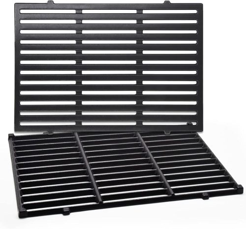 Grătar Fontă MGiessca pentru Weber Spirit Seria 300 - 44,5 x 30 cm - Pentru modelele E310 E320 E330 SP310 Genesis Silver B/C - 2 Bucăți
