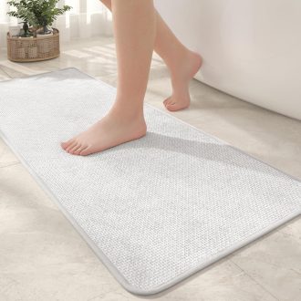   COLOR&GEOMETRY csúszásmentes fürdőszobai szőnyeg 44x120 cm, puha, mosható fürdőszőnyeg