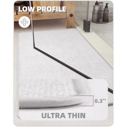 COLOR&GEOMETRY csúszásmentes fürdőszobai szőnyeg 44x120 cm, puha, mosható fürdőszőnyeg