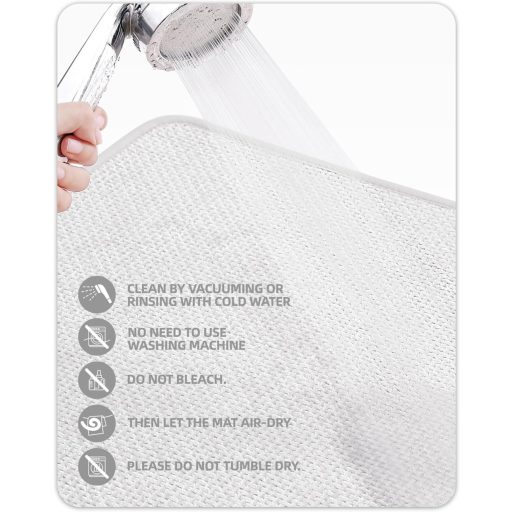 COLOR&GEOMETRY csúszásmentes fürdőszobai szőnyeg 44x120 cm, puha, mosható fürdőszőnyeg