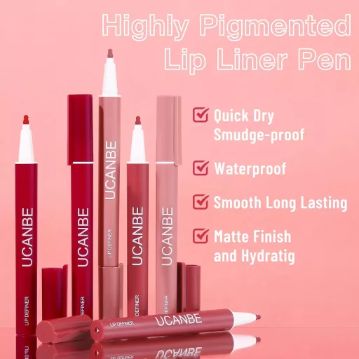 UCANBE Lipliner szett 3 szín vízálló hosszantartó matt ajakkontur ceruza
