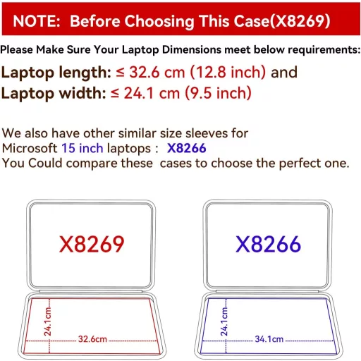 Smatree EVA Tvrda Zaštitna Torbica za 15" Surface Laptop/Copilot PC i 14" HP MT22 Vodootporna Torba Otporna na Udarce