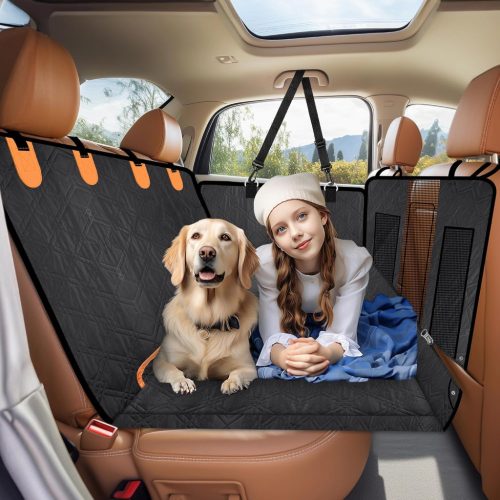 Loiion Multifuncțională Detașabilă Pătură pentru Câini Banchetă Spate Auto - Protecție Durabilă pentru Scaune, Extensie a Suprafaței Scaunului, Protecție Impermeabilă pentru Câini în Mașină, SUV