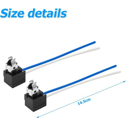 CGEAMDY 2ks objímka žiarovky H1, konektor pre parkovacie svetlá, kábel