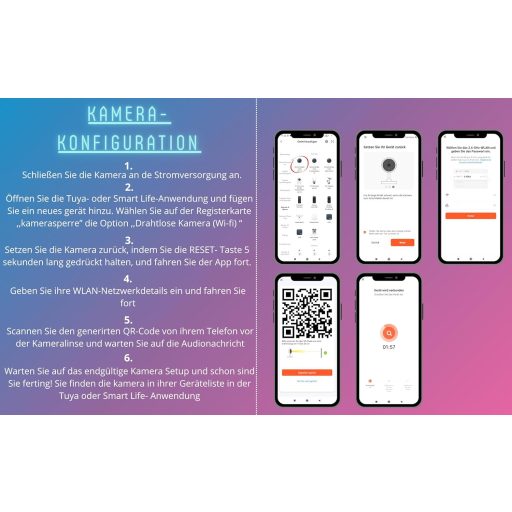 iLogic Kültéri WiFi Biztonsági Kamera - 360° PTZ, 3MP Felbontás, 4x Zoom, Vízálló, Éjjellátó, TUYA/Smart Life Kompatibilis, Mozgásérzékelés