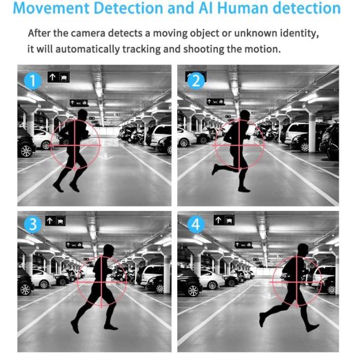 iLogic Vanjska WiFi Sigurnosna Kamera - 360° PTZ, 3MP Rezolucija, 4x Zoom, Vodootporna, Noćni Vid, Kompatibilna s TUYA/Smart Life, Detekcija Pokreta