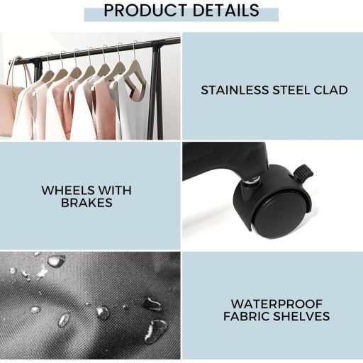 MAGIC SELECT Háromszögletű Ruhaállvány 2 Szövetpolccal és Felső Rúddal