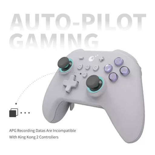 GuliKit KK3 Max Bluetooth Ovládač - Hallove joysticky, Nastaviteľné spúšte, Vymeniteľné páčky, Kompatibilný s Switch/OLED/PC, Bez driftu