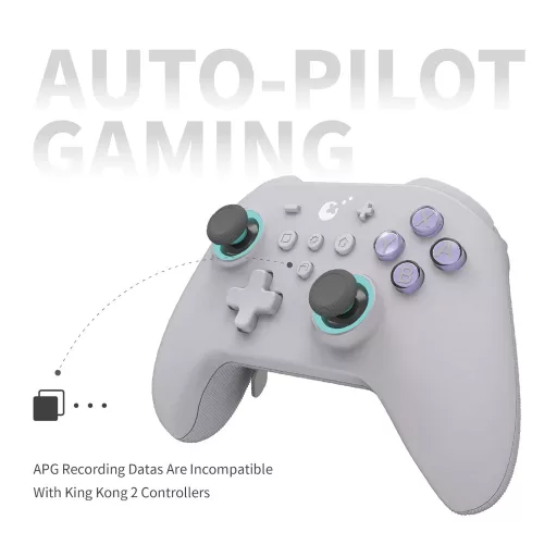 GuliKit KK3 Max Bluetooth Kontroller - Hall Effekt Joystick, Állítható Ravaszok, Cserélhető Paddlek, Switch/OLED/PC Kompatibilis, Drift-ment