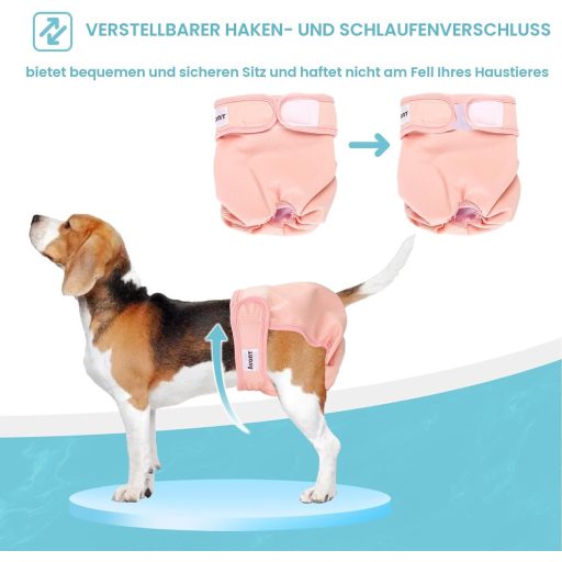 Avont 3 db Újrahasználható Kutyapelenka Szett, Nagyon Nedvszívó Mosható Higiénikus Bugyi Nőstény Kutyáknak