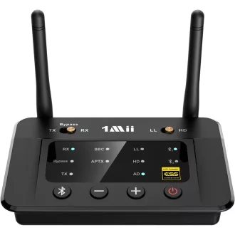   Bluetooth 5.3 vysielač a prijímač 1Mii B03Pro pre 2 slúchadlá, HiFi adaptér s DAC prevodníkom
