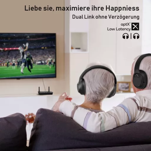 1Mii B03Pro Bluetooth 5.3 adó-vevő 2 fejhallgatóhoz, HiFi adapter DAC-kal