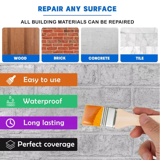 LFBEST Vízszigetelő Emulzió Fürdőszoba Csempe Fal Tetőhöz 300g