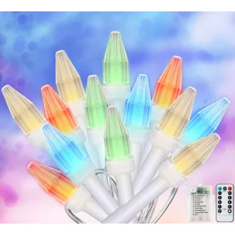   CERIAL 2db Tündérfény 6m 60 LED RGB Távirányítós Időzítős Vízálló Karácsony