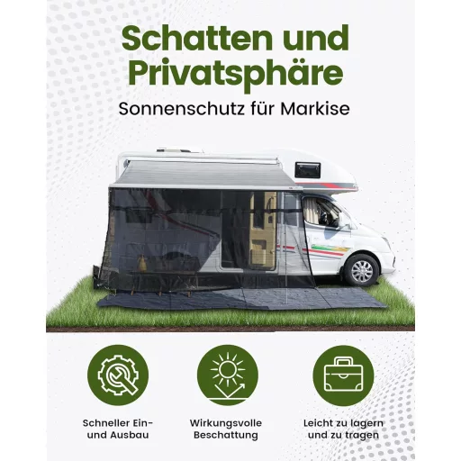 Tenda za zaštitu od sunca za kamp kućicu 2x2.4m, zaštita od pogleda