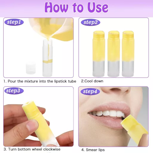 Doygim Set 30 buc. Tuburi goale de ruj - Recipiente reîncărcabile pentru balsam de buze, cosmetice DIY, din material PP alimentar, capacitate 5g