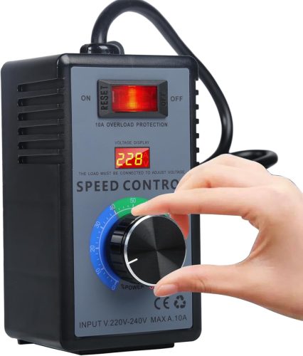 Ailao 230V Fordulatszám Szabályozó 4000W - Sarokcsiszolóhoz, Fúrógéphez, Körfűrészhez - Feszültségszabályzó Kéziszerszámokhoz