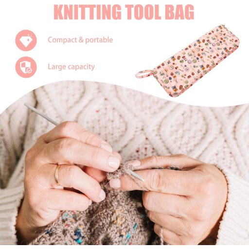 Operitacx Tűtartó Táska Horgolótűhöz és Kötőtűhöz, Utazó Szervezőtáska