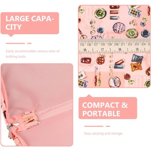 Operitacx Tűtartó Táska Horgolótűhöz és Kötőtűhöz, Utazó Szervezőtáska