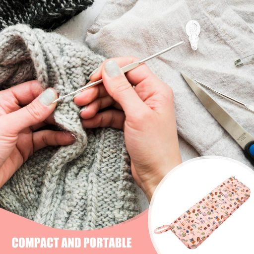 Operitacx Tűtartó Táska Horgolótűhöz és Kötőtűhöz, Utazó Szervezőtáska