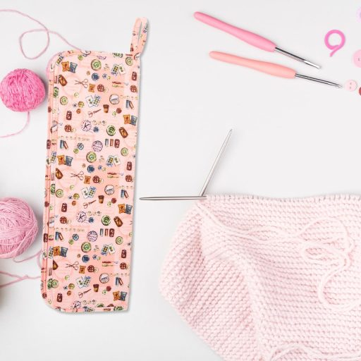 Operitacx Geantă Etui pentru Ace de Croșetat și Tricotat, Organizator de Călătorie