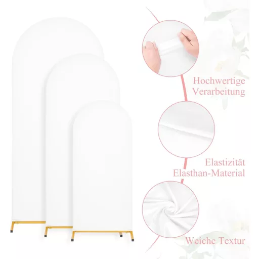 ybaymy Arany Fém Esküvői Ív 3 db Dekorációs Kerettel Születésnapi Ünnepséghez