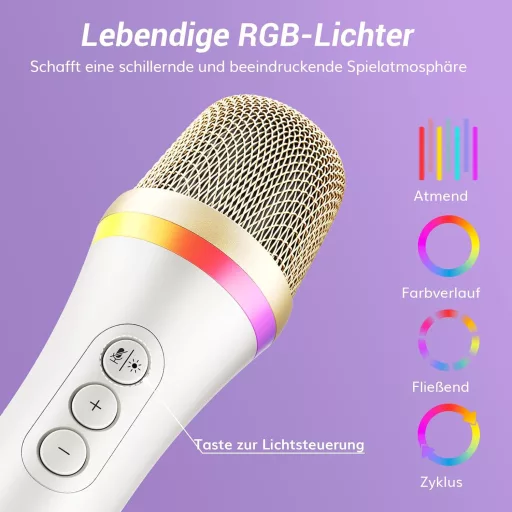 TONOR TD310+ Dynamický USB/Type-C Mikrofón s RGB Podsvietením - Kompatibilný s PC, PS4, PS5, Herný Mikrofón s Ramenom pre Podcasty, Streamovanie, Nahrávanie