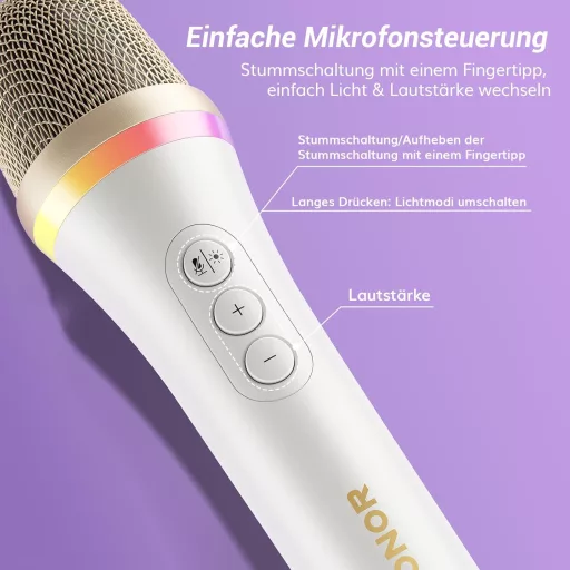 TONOR TD310+ Dynamický USB/Type-C Mikrofón s RGB Podsvietením - Kompatibilný s PC, PS4, PS5, Herný Mikrofón s Ramenom pre Podcasty, Streamovanie, Nahrávanie