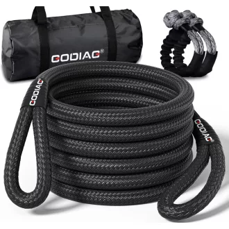   GODIAG 1"×30ft Kinetic Recovery Tow Cable 43000lbs Terepjáró Vonókábel Rugalmas