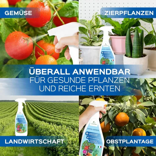 LERAVA Réz és Kén Fungicid Spray 700ml - Lisztharmat Elleni Permetszer Rózsához, Szőlőhöz, Gyümölcsfákhoz