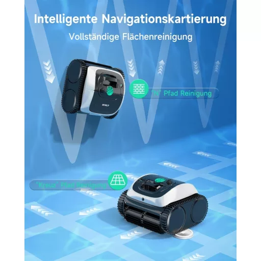 WYBOT C1 Akkumulátoros Medence Takarító Robot 150 Perc Autonóm Falvasaló Padló Tisztító - White