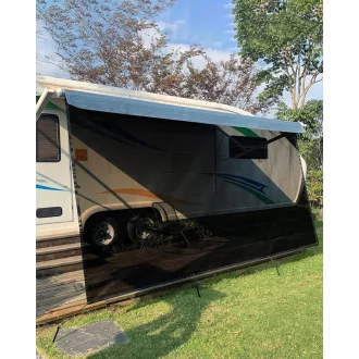   Ezcasch Előfal napellenző 85% árnyékolás kempingtrailer lakókocsikhoz 2,13x3,96m