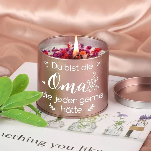 PRSTENLY Illatosított Gyertya Nagymamának Születésnapi Ajándék Nőknek